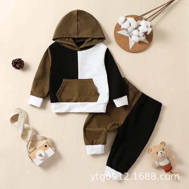 Baby Color Matching Casual Suit