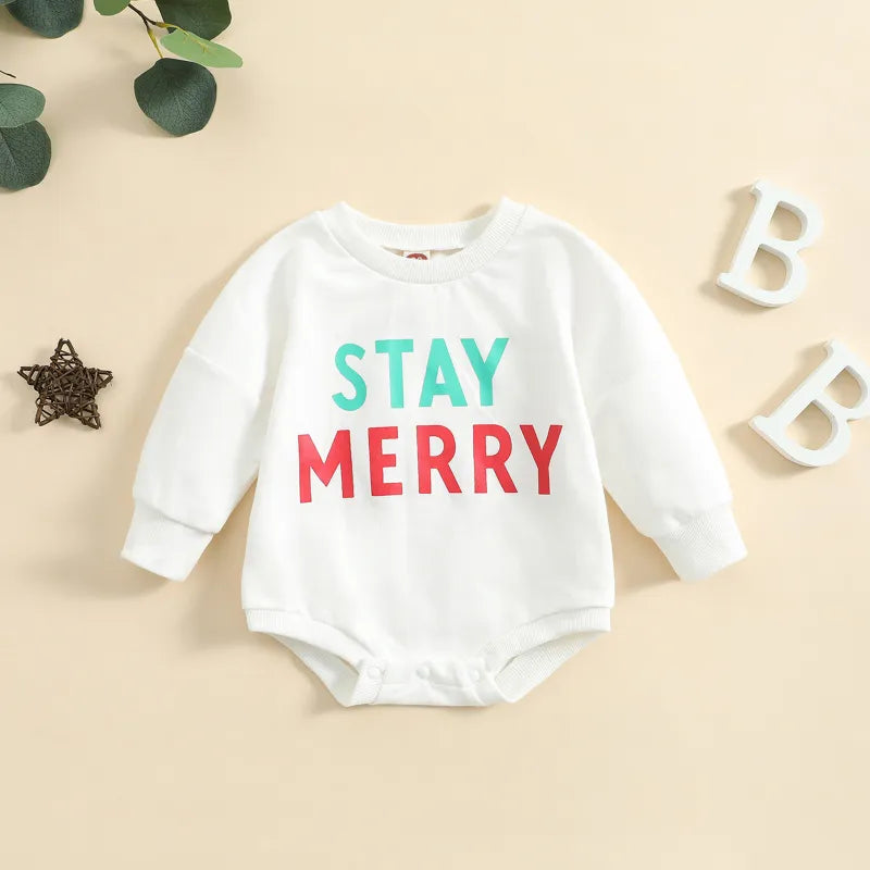 Baby Stay Merry Romper