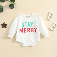 Baby Stay Merry Romper