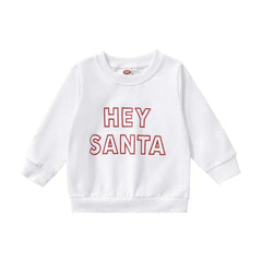 Baby Hey Santa Print Top