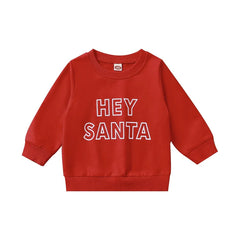 Baby Hey Santa Print Top