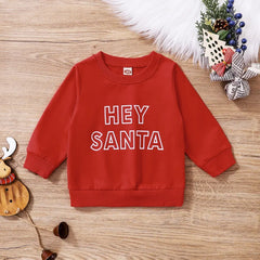 Baby Hey Santa Print Top