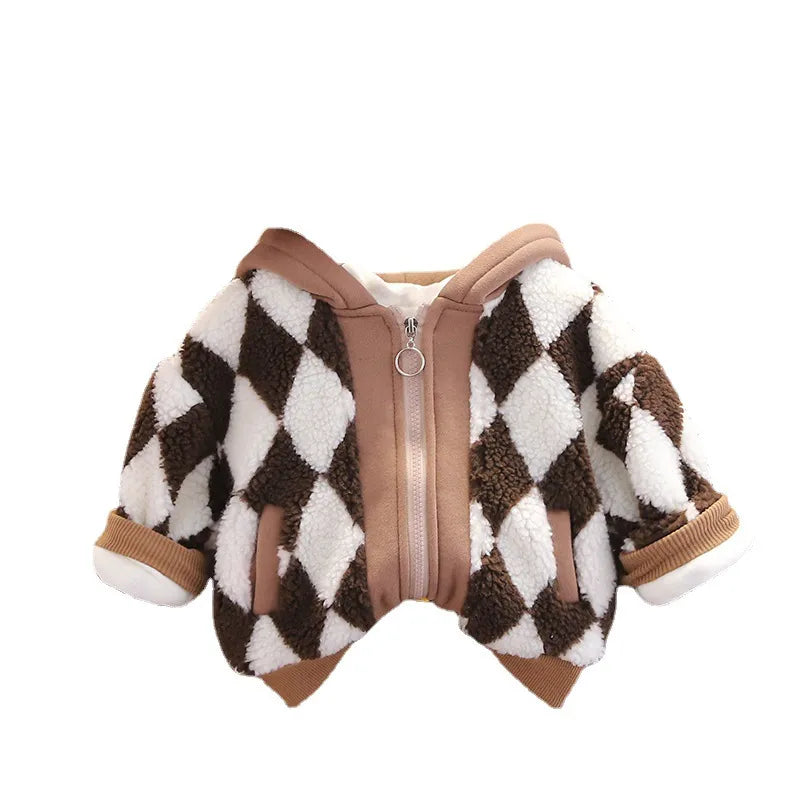 Baby Plaid Zipper Jacket