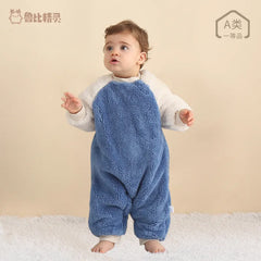 Baby Warm Coral Fleece Rompers