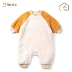 Baby Warm Coral Fleece Rompers