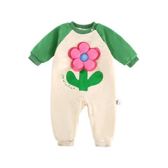 Baby Warm Flower Romper