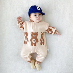 Baby Winter Warm Bear Jumpsuit