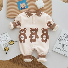 Baby Winter Warm Bear Jumpsuit