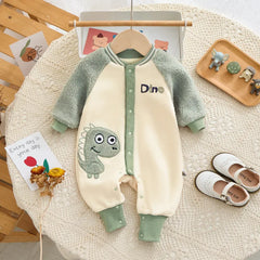 Baby Winter Warm Dinosaur Jumpsuit