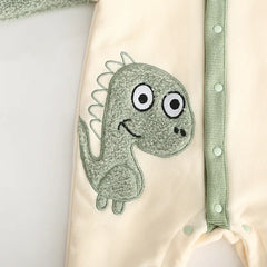 Baby Winter Warm Dinosaur Jumpsuit