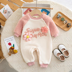 Baby Warm Flower Romper