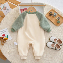 Baby Winter Warm Dinosaur Jumpsuit