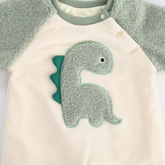 Baby Winter Warm Dinosaur Jumpsuit