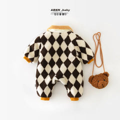 Baby Bear Plaid Romper