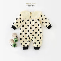 Baby Polka Dot Banana Romper