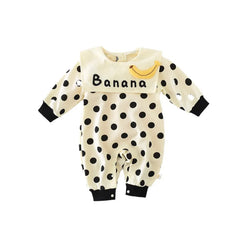 Baby Polka Dot Banana Romper