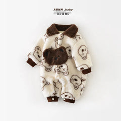 Baby Winter Warm Bear Jumpsuit