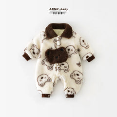 Baby Winter Warm Bear Jumpsuit