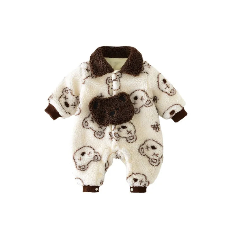 Baby Winter Warm Bear Jumpsuit