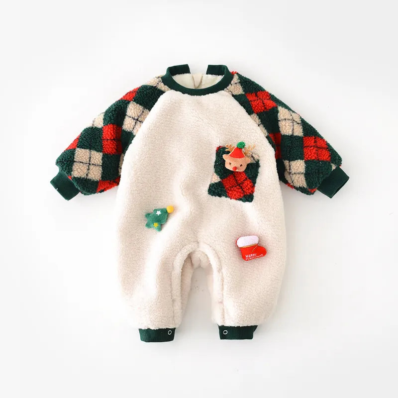 Baby Christmas Bear Romper