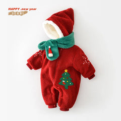 Baby Warm Christmas Tree Romper