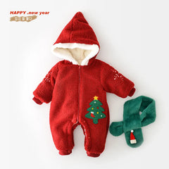 Baby Warm Christmas Tree Romper