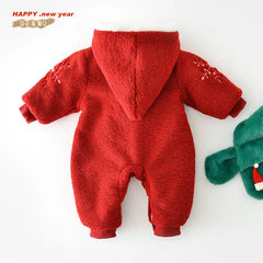 Baby Warm Christmas Tree Romper