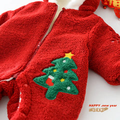 Baby Warm Christmas Tree Romper