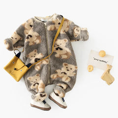 Baby Winter Warm Bear Jumpsuit