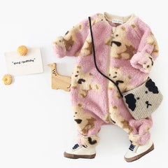 Baby Winter Warm Bear Jumpsuit