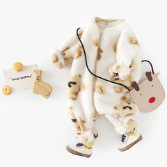 Baby Winter Warm Bear Jumpsuit