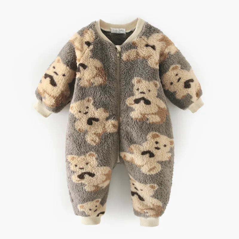 Baby Winter Warm Bear Jumpsuit