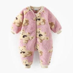 Baby Winter Warm Bear Jumpsuit