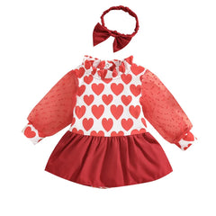 Baby Girl love Valentine's Day Set