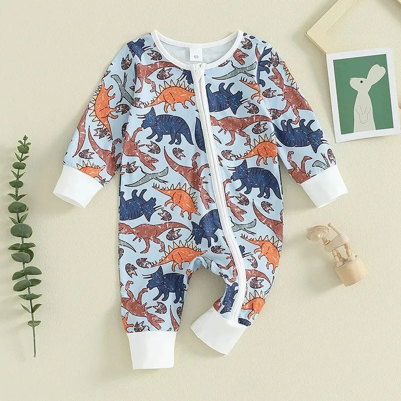 Baby Dinosaur Print One-piece