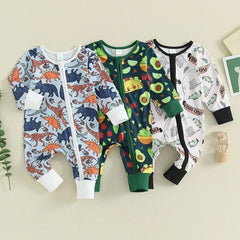 Baby Dinosaur Print One-piece