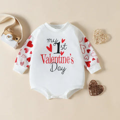 My First Valentine's Day Romper