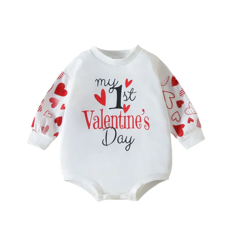 My First Valentine's Day Romper