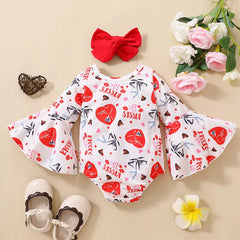 Baby Girl Valentine's Day Romper