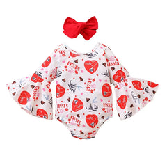 Baby Girl Valentine's Day Romper