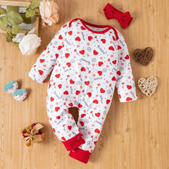 Baby girl's Valentine's Day Romper