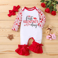 Baby girl's Valentine's Day Romper