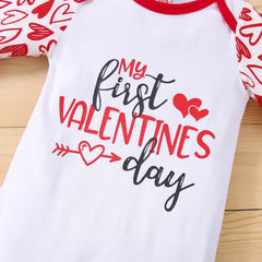 Baby girl's Valentine's Day Romper