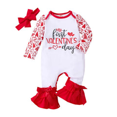 Baby girl's Valentine's Day Romper