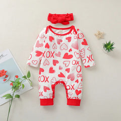 Baby girl's Valentine's Day Romper