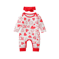 Baby girl's Valentine's Day Romper