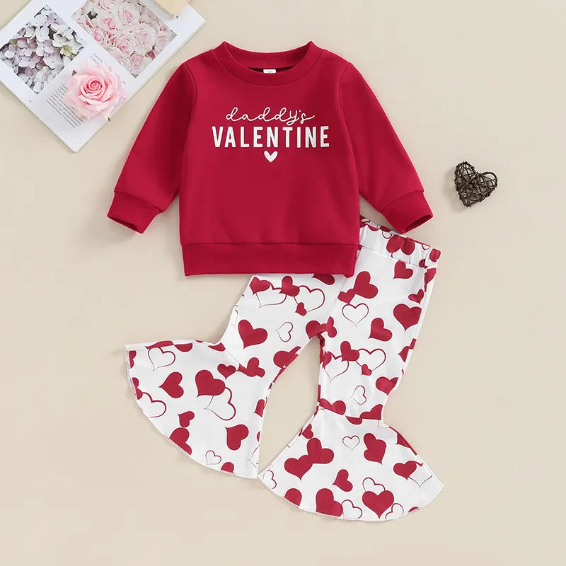 Baby girl's Valentine's Day Set