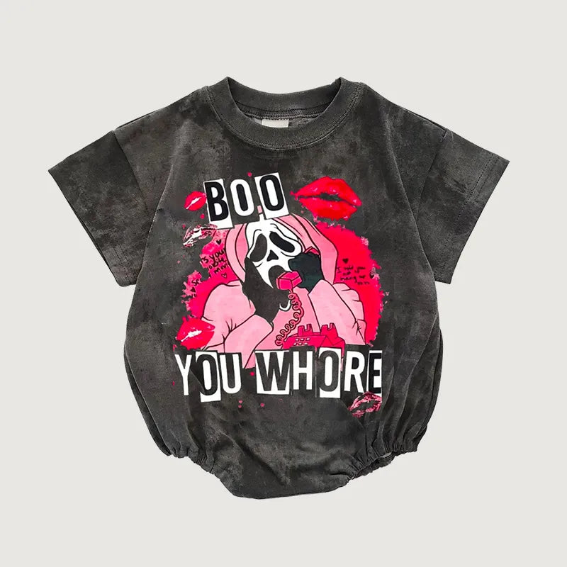 Baby Boo Print Romper