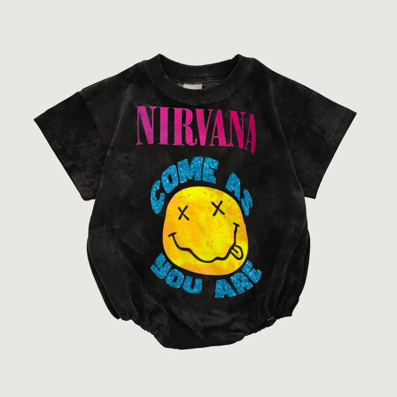 Baby Nirvana Print Romper