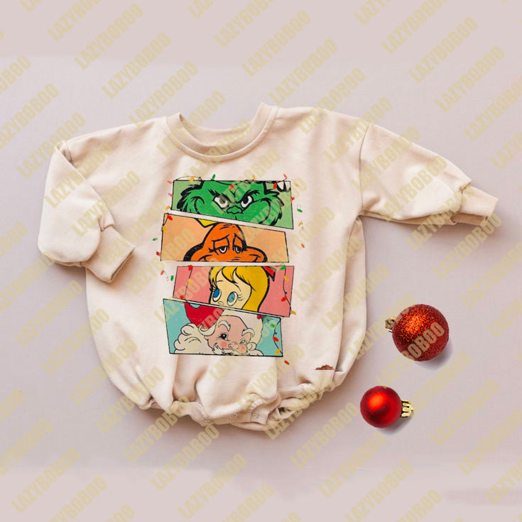 Baby Christmas print Romper